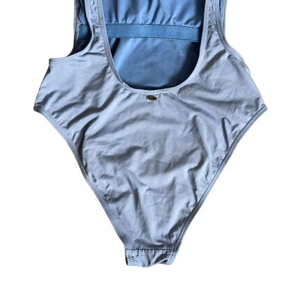 Envya Mermaid Script High Cut Low Back Swimsuit XSMALL - Picture 6 of 13